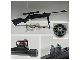 Hämmerli 850 Magnum __ Luftgewehr __ Kal.4,5(.177) __ MEHRLADER Karabiner + Magazin + 2.Bein + ZF