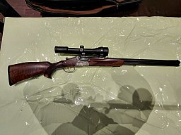 Bockbüchsflinte Sauer 54,Zeiss Diavari 2,5-10×50 Leuchtabsehen 40 .30-06 16/70 mit EL .22 Hornet