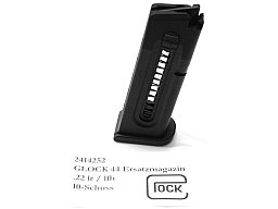 1 x Original GLOCK Ersatzmagazin 10 Schuss für Glock 44 Kleinkaliber KK Pistole .22 lr 22 lfb | NEU