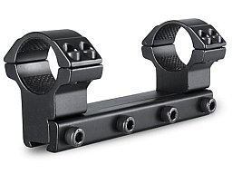 HAWKE Einteilige MatchBlockRingmontage Aluminium -1'' 25,4mm Mittelrohr für 9-11mm Schiene MEDI 13mm
