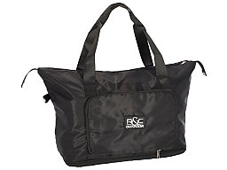 Travel Bag Schwarz faltbar - Tasche für Reise + Strand + Einkauf - mit Verlängerung