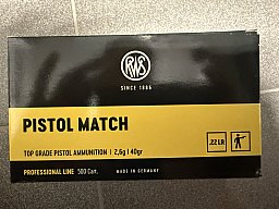RWS Pistol Match 22 lr