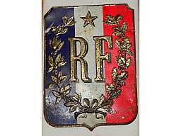 großes Blechschild der französischen Republik