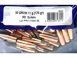 50 Stück PPU PrviPartizan Geschosse #B-323 | Cal.30/.308 - 170grs/11g GROM Deformation 100% Restgew