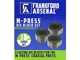 FRANKFORD ARSENAL M-Press 3er PACK #1097880 DIE BLOCK SET Matrizenhalter COAXIAL Relaoding Press