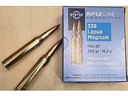 .338Lapua Mag./250grs. FMJBT PPU 100 Stk. #A-421 # SSZ Berka