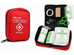 Mil-Tec First Aid Pack Midi Red #16025910 | Mobile Erste-Hilfe-Ausrüstung