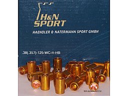 500 H&N .38(.357Dia.) - 125 - WC-H-HB - verkupfert-HIGH-SPEED -2000er Bulk