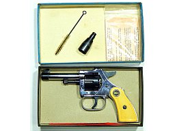 Gas-Alarm-Revolver RÖHM RG6, 6mm Gas, von 1963, verchromt, OHNE PTB !!! EWB-Pflichtig !!! Sammler !