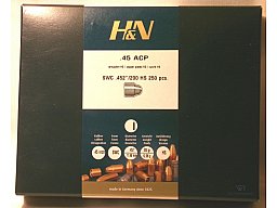 250 H&N .45ACP(.452Dia.) - 200 - SWC - verkupfert-HIGH-SPEED -250er Box