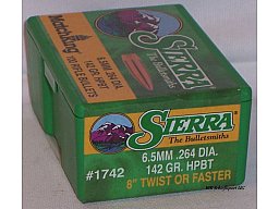 100St. SIERRA 6,5mm(.264Dia.) - 142 - HPBT - MATCH KING -#1742 - Versand ab 6,40€