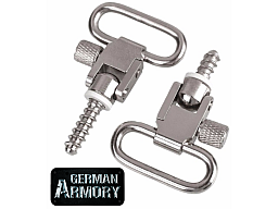 2X DIY Riemenbügelösen inkl. Riemenbügeln komplett Riemenbügelschrauben Edelstahl stainless look