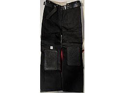 Neuwertige schwarze Doppelleinen Schießhose von RB-Shooting