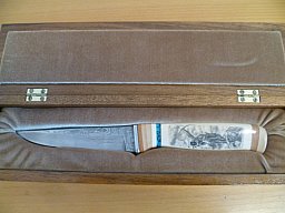 Sammlermesser Scrimshaw Dorinel Stoica
