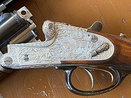 Krieghoff Neptun Dural Seitenschloß-Drilling 7x75R v. Hofe 16/70 Handspannung 2,5-9x50 Nickel