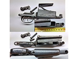Magazinkasten, Abzug, deutscher Stecher für M98 Jagd Büchse Mauser 98 System 7x64, Abstand ca. 193 m