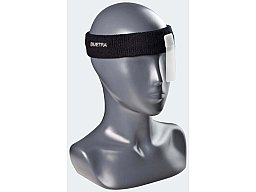 Stirnband mit Blende in Schwarz