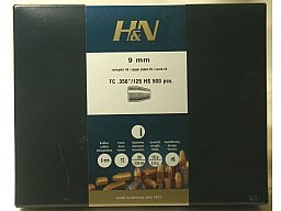 500 H&N 9mm(.356) - 125 - TC - verkupfert-HIGH-SPEED - 500er Box -
