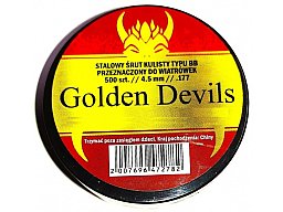 BB BBs BB's Stahlrundkugeln Golden Devil Devil's Devils 4,46 mm 500 Stück 0,35 g 5,23 gr