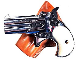 Derringer, Röhm, 15 S, .22lr, mit Holster