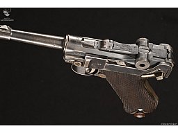 Erfurt 08 Parabellum 1918 mit Ledertasche Kaliber 9mmLuger