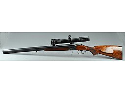 Drilling Hersteller: Simson Suhl Kal.: 7x65R; 12/70 Einstecklauf: .22 Hornet incl. Swarovski ZF