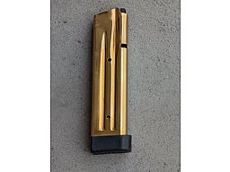 Magazin 140 mm für STI/SVI 9mm/38SA Gold Nitriert für Rechts und Linkshänder