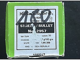 .308 Geschosse S&B 180 gn 59 Stk.