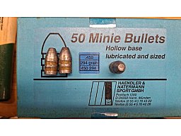.450 Minie-Geschosse, 294grain.H&N 150St.