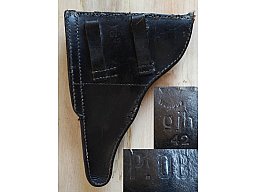 Torso einer 08 Pistolentasche 1942 Code gjh Parabellum Luger Wehrmacht Abnahme Weltkrieg