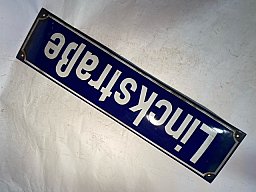 Dt.Reich Kunst Bildhauer Franz Conrad Linck Straße Email Schild