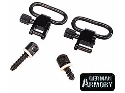2X DIY Riemenbügelösen inkl. Riemenbügeln komplett Riemenbügelschrauben schwarz
