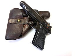 Pistole - Walther Zella-Mehlis Mod. PP (1936) im originalen Holster | 7,65mm