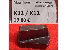 Schweizer K31 Match-Korn 8,8mm für 100 Meter