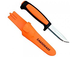 KOSTENLOSER VERSAND: MORA MESSER "SAUSCHARF" MORAKNIV BASIC 546 ORANGE JAGDMESSER GÜRTELMESSER