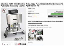 ADM Deprimer von Shooting Technology 9mm