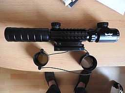 Set mit ZF 3-9x32EG, Rotpunktvisier 1x22x33 und Lasermodul, neu