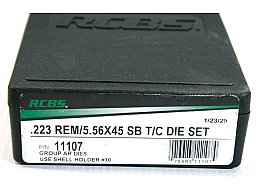 RCBS Langwaffenmatrizensatz Full Length Rifle AR15 2-Die-Set #11107 .223 Rem 5,56x45 SB SmallBase TC