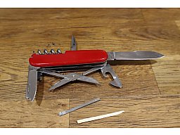 Schweizer Offiziersmesser Climber mit Lederetui