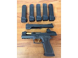 SIG Sauer P320 XFive Spectre Comp, 9 mm Luger – ROMEO1PRO, Wechselsystem, 5 Magazine