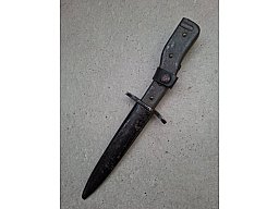 aufpflanzbarer DEMAG DUISBURG dt. Ganzstahl Grabendolch WK I Kampfmesser Bajonett, Solingen, SG84/98