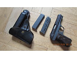 Fnh Mod. 27 halbautom. Pistole mit Tasche, Kal. 7,65mmBrowning