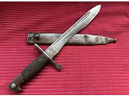 +++ Original 2. Weltkrieg spanisches Toledo-Machetenbajonett mit Doppelnr. aus Sammlung selten so !!