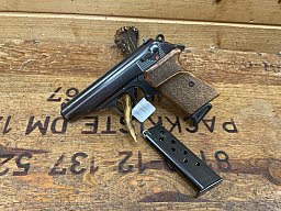 SLP MANURHIN Lic. Walther Mod.PP, Kal. 7,65mm, Holzgriffschalen