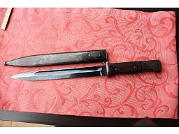 Wehrmacht 98K Bajonett. Noch im Fundzustand.