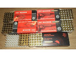 270 Hülsen GECO .357 Magnum / Mag. / Magn. nicht wiedergeladen, in Originalverpackung