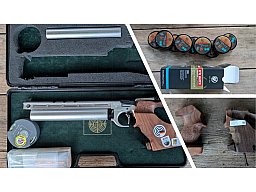 Steyr EVO 10 Silber Luftpistole 4,5mm 3 Griffe
