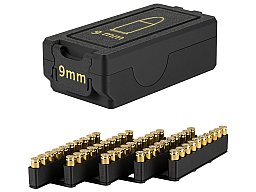 Munitionsbox 9mm .32 .38 .357 .44 .45 ACP Patronenbox mit Entnahmehilfe