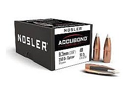50 Nosler Geschosse .366, 250 grain, ACCUBOND SPITZER, NEU