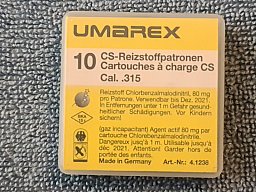 Cal .315 CS-Patronen von Umarex für Schreckschusspistolen